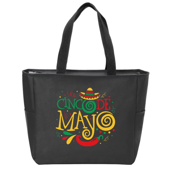 Cinco De Mayo Fiesta Surprise Camisa 5 De Mayo Zip Tote Bag