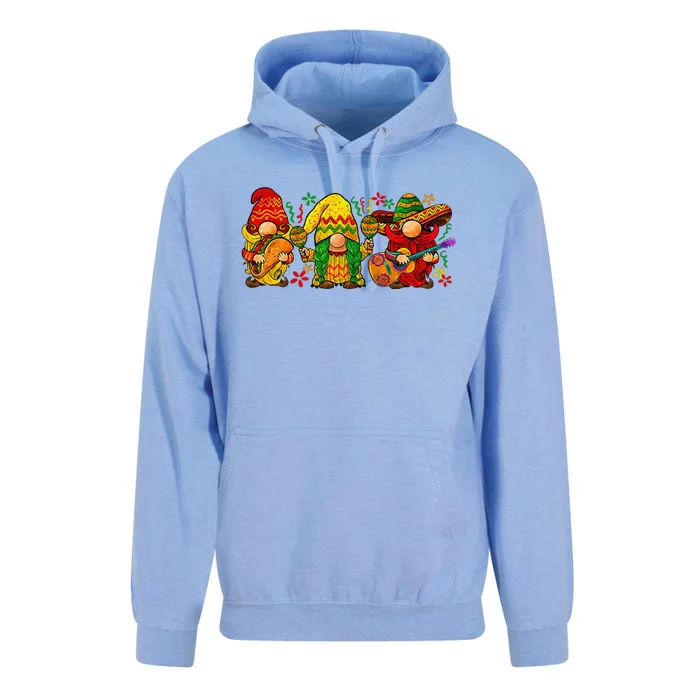 Cinco De Mayo 3 Cute Gnomes Gifts Mexican Party Unisex Surf Hoodie