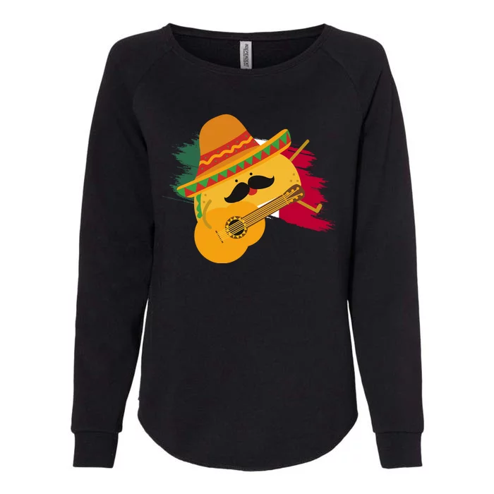 Cinco De Mayo Taco Fiesta Mexico Flag Womens California Wash Sweatshirt