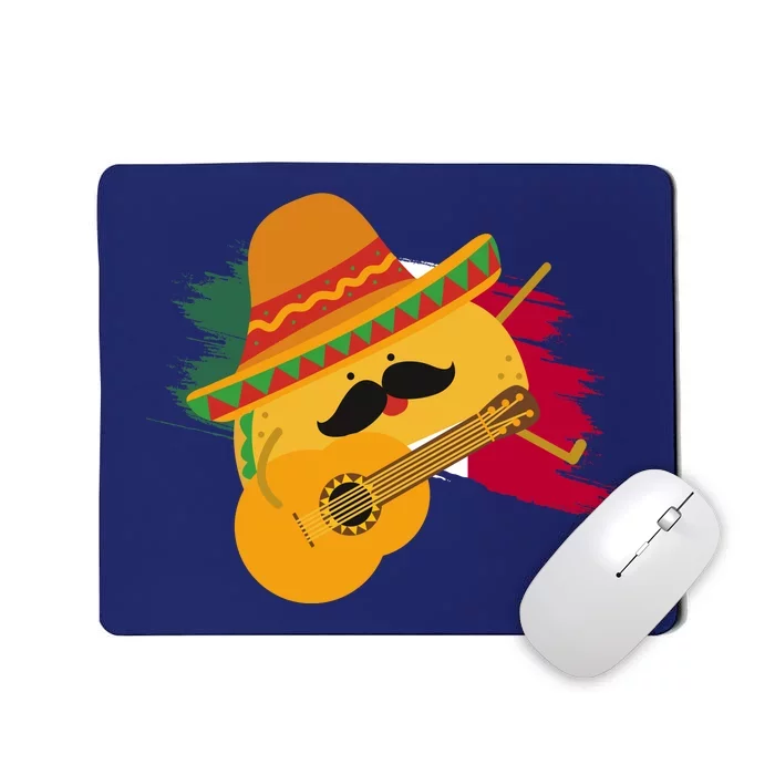 Cinco De Mayo Taco Fiesta Mexico Flag Mousepad