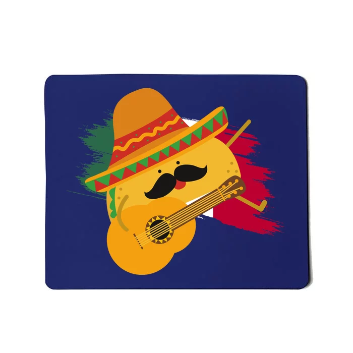 Cinco De Mayo Taco Fiesta Mexico Flag Mousepad