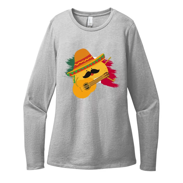 Cinco De Mayo Taco Fiesta Mexico Flag Womens CVC Long Sleeve Shirt