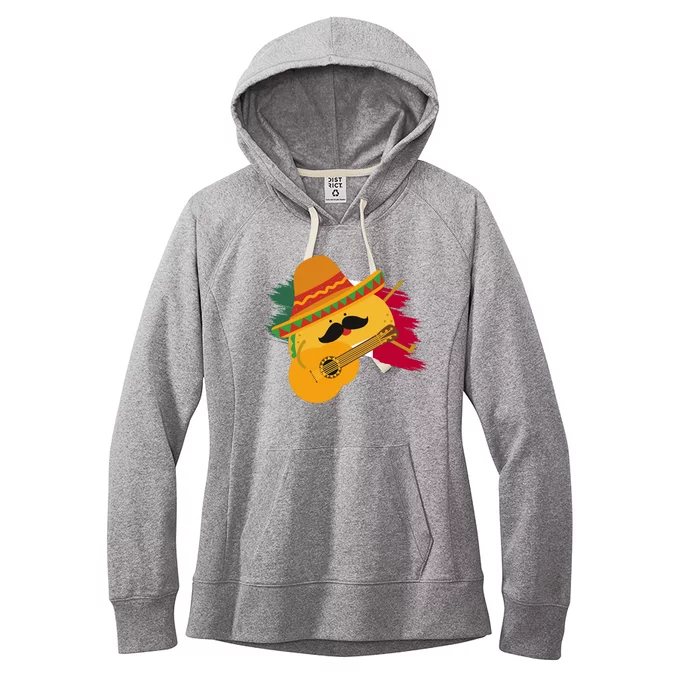 Cinco De Mayo Taco Fiesta Mexico Flag Women's Fleece Hoodie