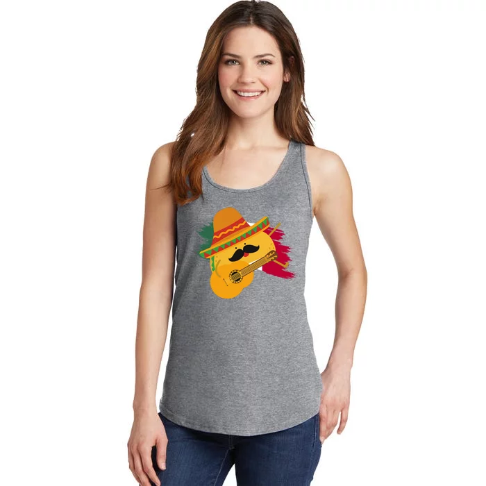 Cinco De Mayo Taco Fiesta Mexico Flag Ladies Essential Tank