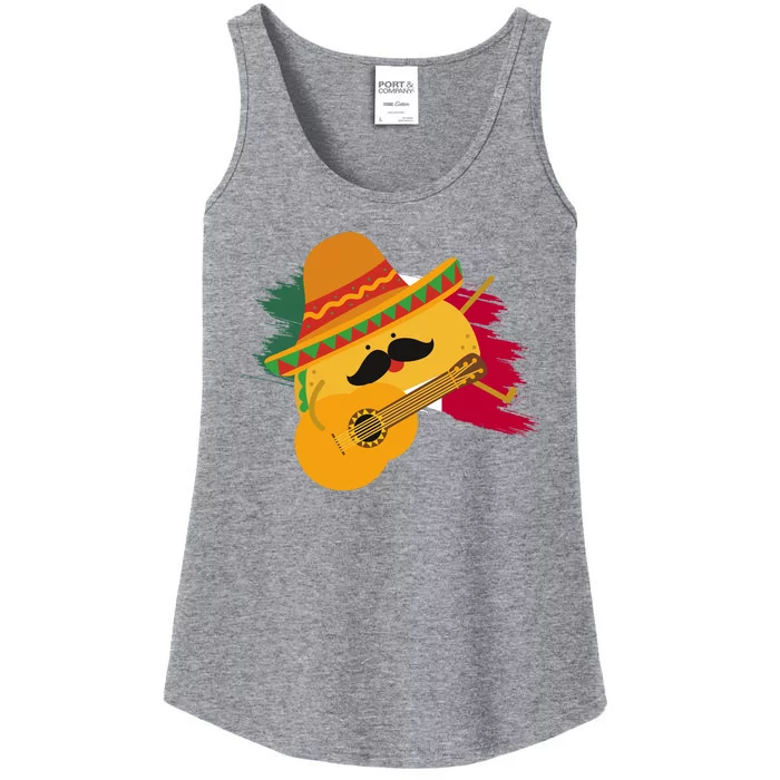 Cinco De Mayo Taco Fiesta Mexico Flag Ladies Essential Tank