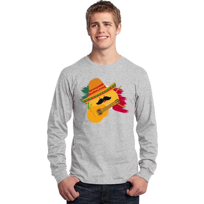 Cinco De Mayo Taco Fiesta Mexico Flag Tall Long Sleeve T-Shirt