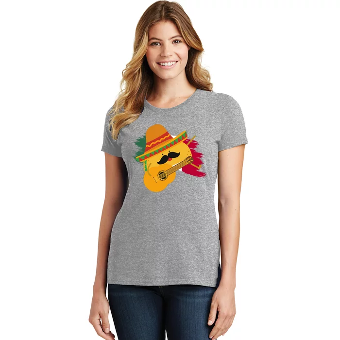 Cinco De Mayo Taco Fiesta Mexico Flag Women's T-Shirt