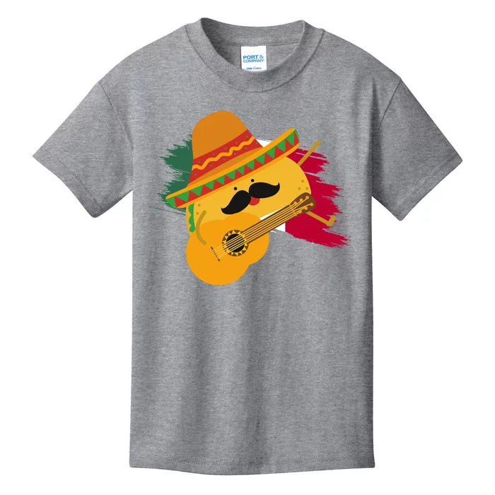 Cinco De Mayo Taco Fiesta Mexico Flag Kids T-Shirt