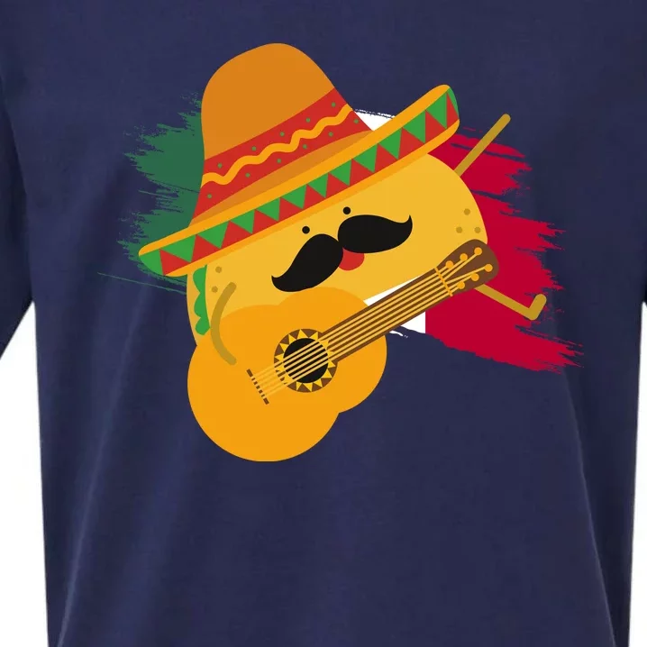 Cinco De Mayo Taco Fiesta Mexico Flag Sueded Cloud Jersey T-Shirt