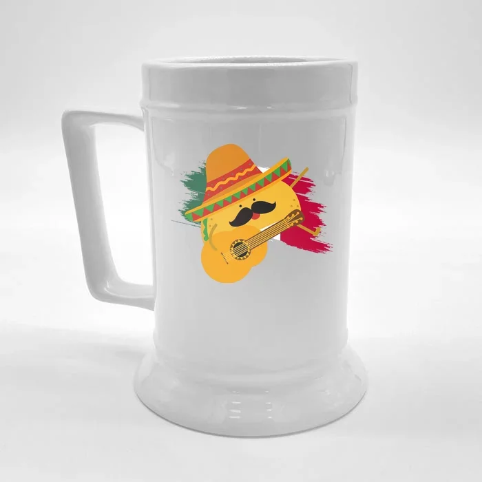 Cinco De Mayo Taco Fiesta Mexico Flag Front & Back Beer Stein