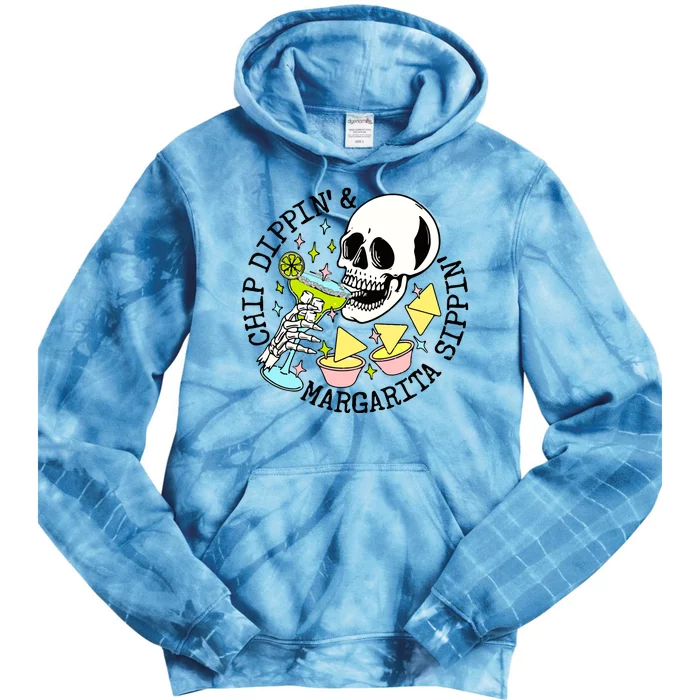 Chip Dippin Margarita Sippin Tie Dye Hoodie