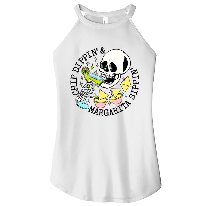 Chip Dippin Margarita Sippin Women’s Perfect Tri Rocker Tank