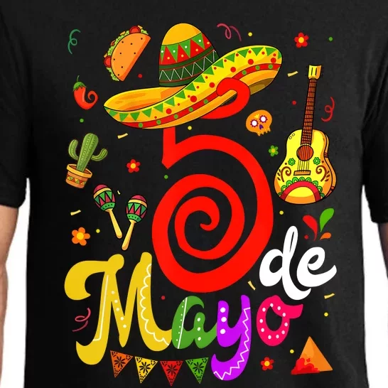 Cinco De Mayo Fiesta Surprise Camisa 5 De Mayo Viva Mexico Pajama Set