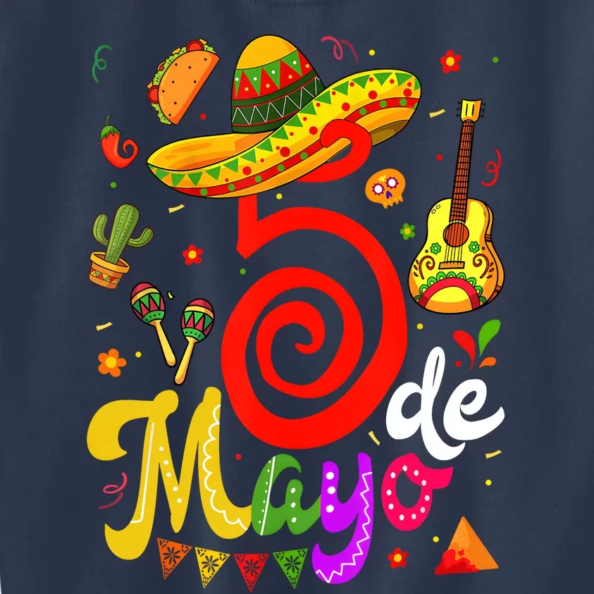 Cinco De Mayo Fiesta Surprise Camisa 5 De Mayo Viva Mexico Kids Sweatshirt