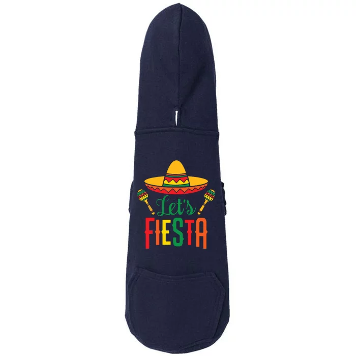 Cinco De Mayo Lets Fiesta Squad 5 De Mayo Mexican Fiesta Doggie 3-End Fleece Hoodie