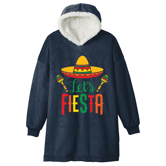 Cinco De Mayo Lets Fiesta Squad 5 De Mayo Mexican Fiesta Hooded Wearable Blanket