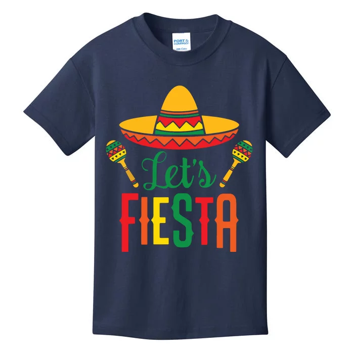 Cinco De Mayo Lets Fiesta Squad 5 De Mayo Mexican Fiesta Kids T-Shirt