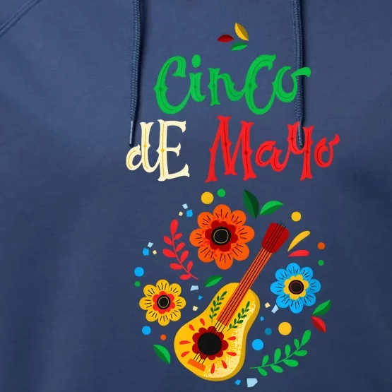 Cinco De Mayo Lets Fiesta Squad 5 De Mayo Mexican Fiesta Performance Fleece Hoodie