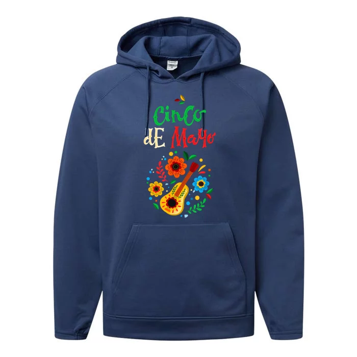 Cinco De Mayo Lets Fiesta Squad 5 De Mayo Mexican Fiesta Performance Fleece Hoodie