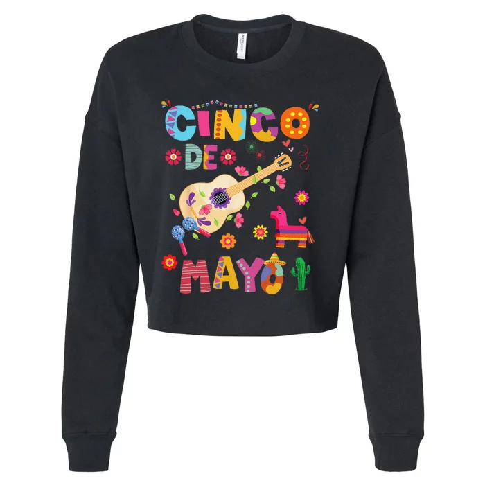 Cinco De Mayo Mexican Fiesta 5 De Mayo Cropped Pullover Crew