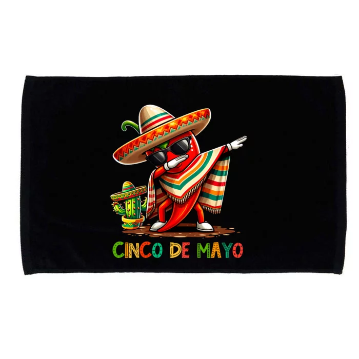 Cinco De Mayo For Mexican Fiesta Chili Microfiber Hand Towel