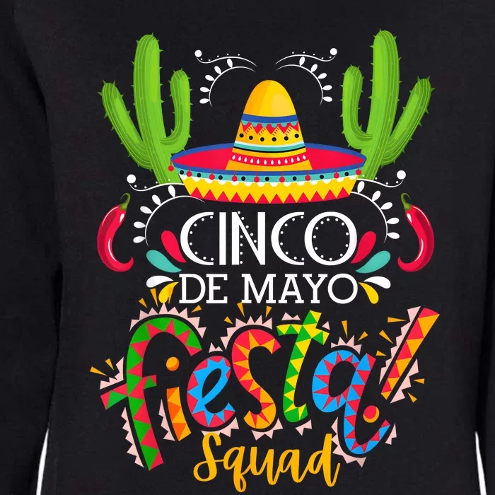 Cinco De Mayo Lets Fiesta Squad 5 De Mayo Mexican Fiesta Womens California Wash Sweatshirt