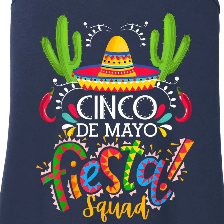 Cinco De Mayo Lets Fiesta Squad 5 De Mayo Mexican Fiesta Ladies Essential Tank