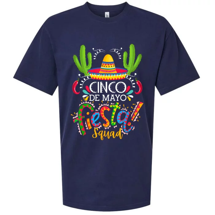 Cinco De Mayo Lets Fiesta Squad 5 De Mayo Mexican Fiesta Sueded Cloud Jersey T-Shirt