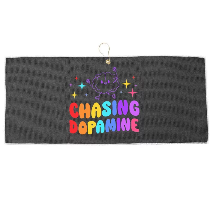 Chasing Dopamine Mental Health Aesthetic Large Microfiber Waffle Golf Towel