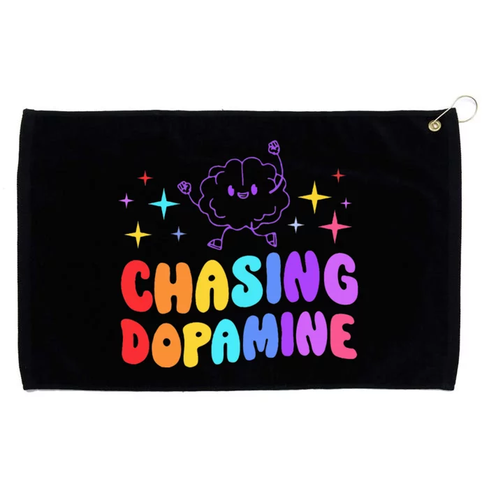 Chasing Dopamine Mental Health Aesthetic Grommeted Golf Towel