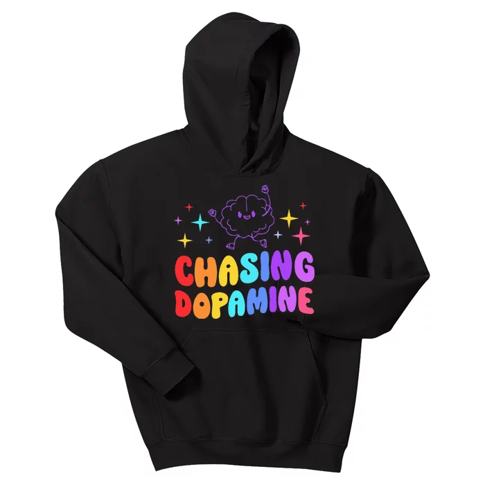 Chasing Dopamine Mental Health Aesthetic Kids Hoodie