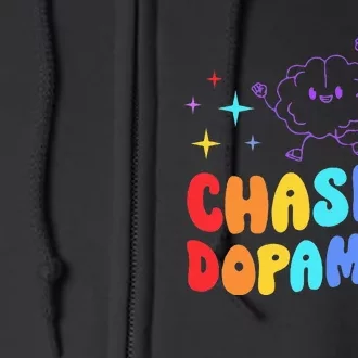 Chasing Dopamine Mental Health Aesthetic Full Zip Hoodie