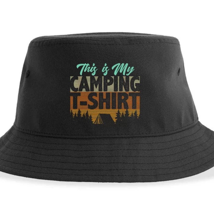 Camping Design Men Kids Camper RV Vacation Camping Women Sustainable Bucket Hat