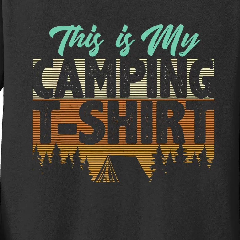 Camping Design Men Kids Camper RV Vacation Camping Women Kids Long Sleeve Shirt