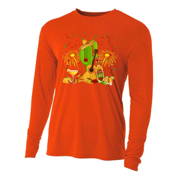 Cinco De Mayo Celebration Cooling Performance Long Sleeve Crew