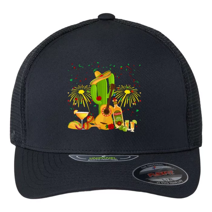 Cinco De Mayo Celebration Flexfit Unipanel Trucker Cap