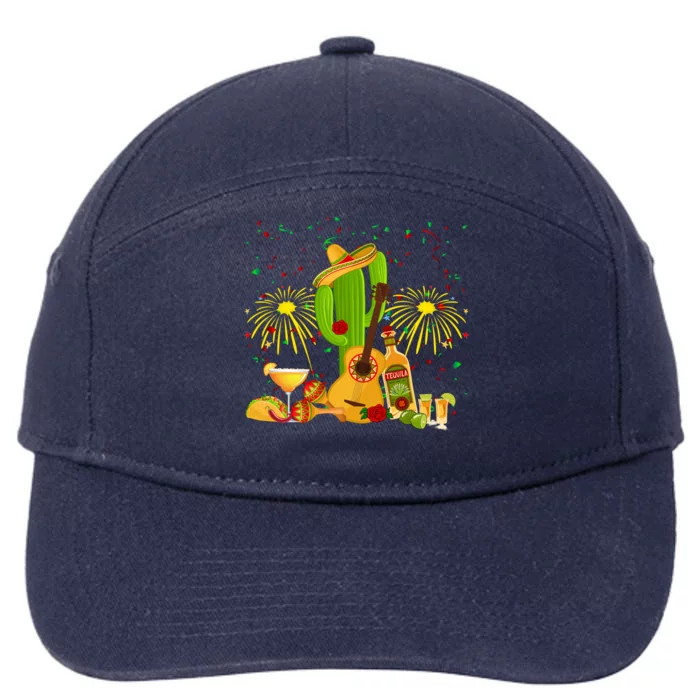 Cinco De Mayo Celebration 7-Panel Snapback Hat