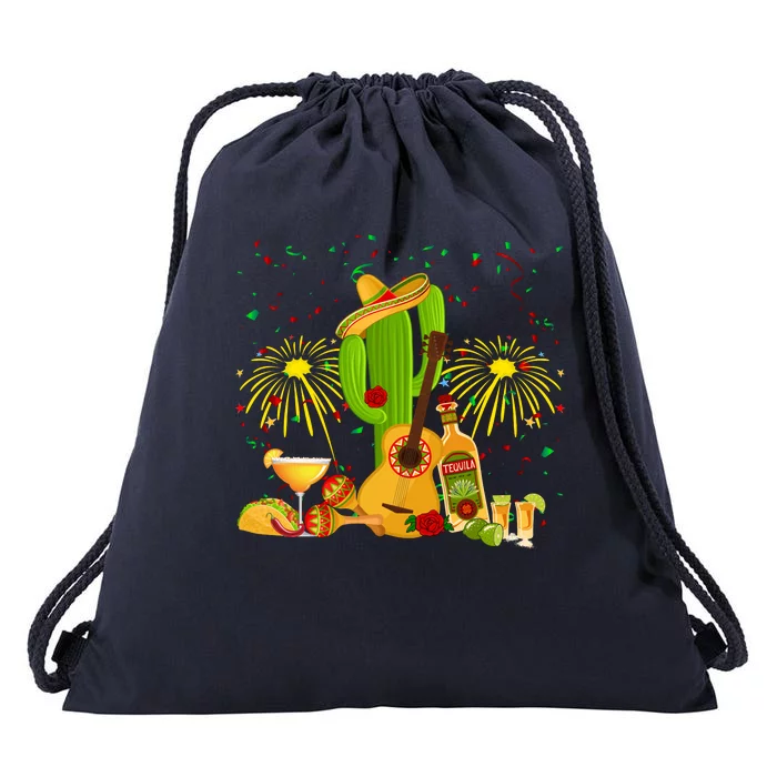 Cinco De Mayo Celebration Drawstring Bag