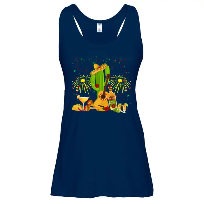 Cinco De Mayo Celebration Ladies Essential Flowy Tank