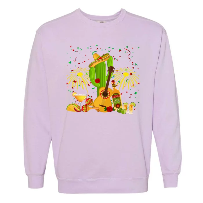 Cinco De Mayo Celebration Garment-Dyed Sweatshirt