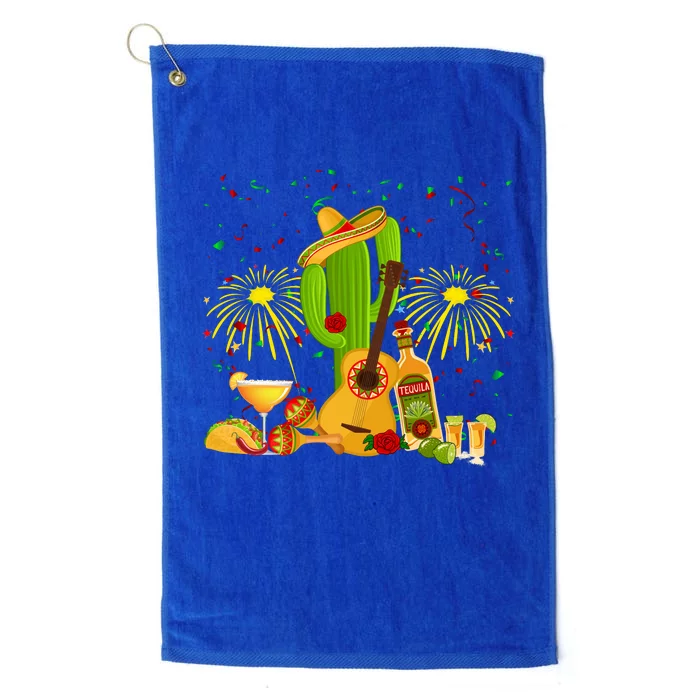 Cinco De Mayo Celebration Platinum Collection Golf Towel