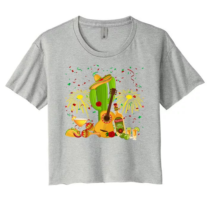 Cinco De Mayo Celebration Women's Crop Top Tee