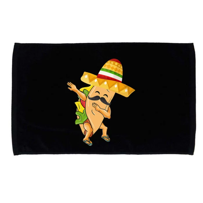 Cinco De Mayo Dabbing Taco Cinco De Mayo Design Microfiber Hand Towel