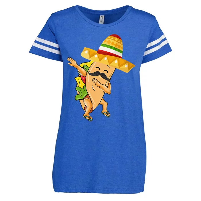 Cinco De Mayo Dabbing Taco Cinco De Mayo Design Enza Ladies Jersey Football T-Shirt