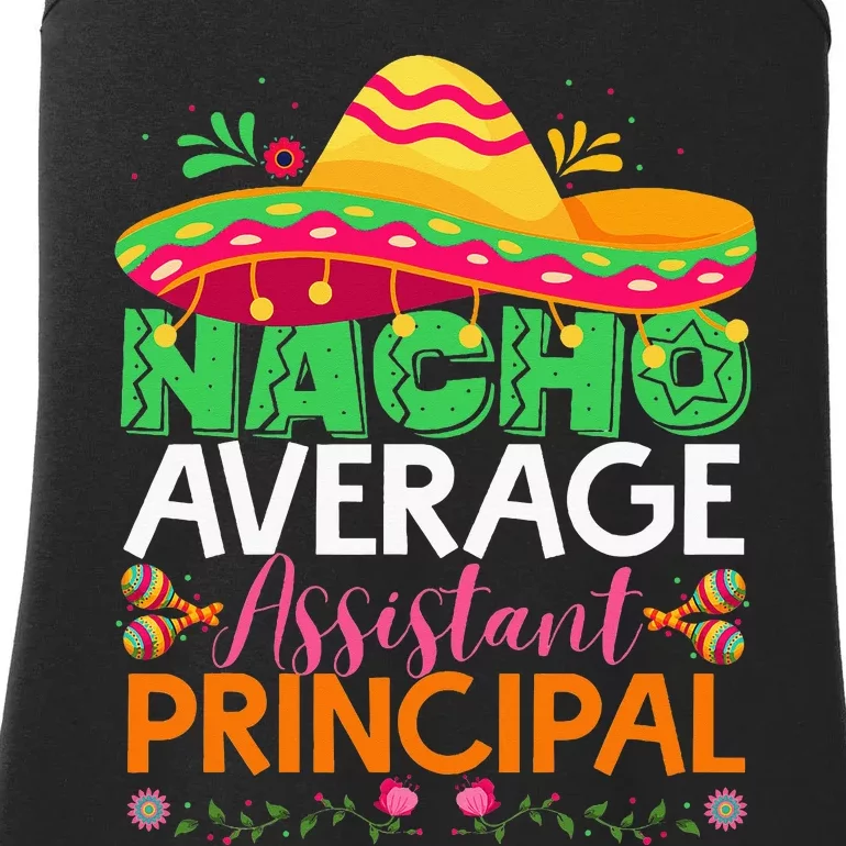 Cinco De Mayo Fun Sombrero Nacho Average Assistant Ladies Essential Tank