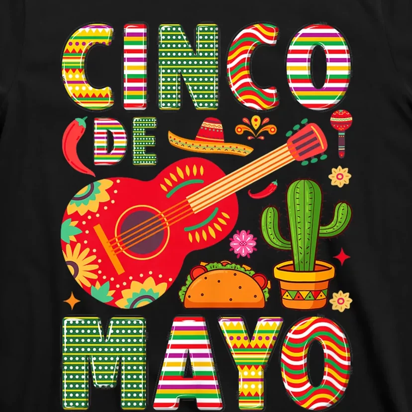 Cinco De Mayo Lets Fiesta Squad 5 De Mayo Mexican Fiesta T-Shirt