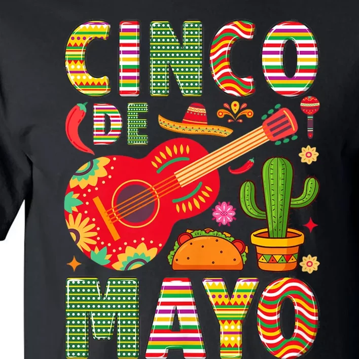 Cinco De Mayo Lets Fiesta Squad 5 De Mayo Mexican Fiesta Tall T-Shirt