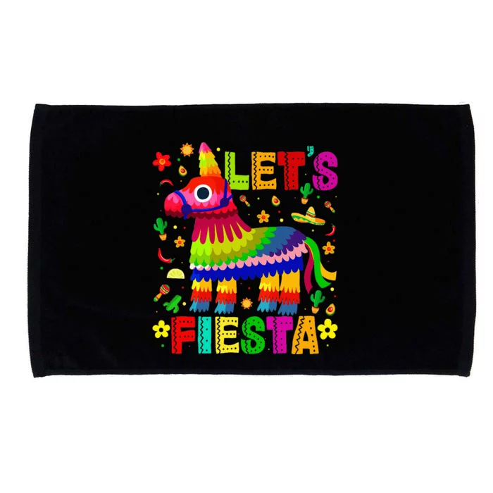 Cinco De Mayo Lets Fiesta 5 De Mayo Mexican Microfiber Hand Towel