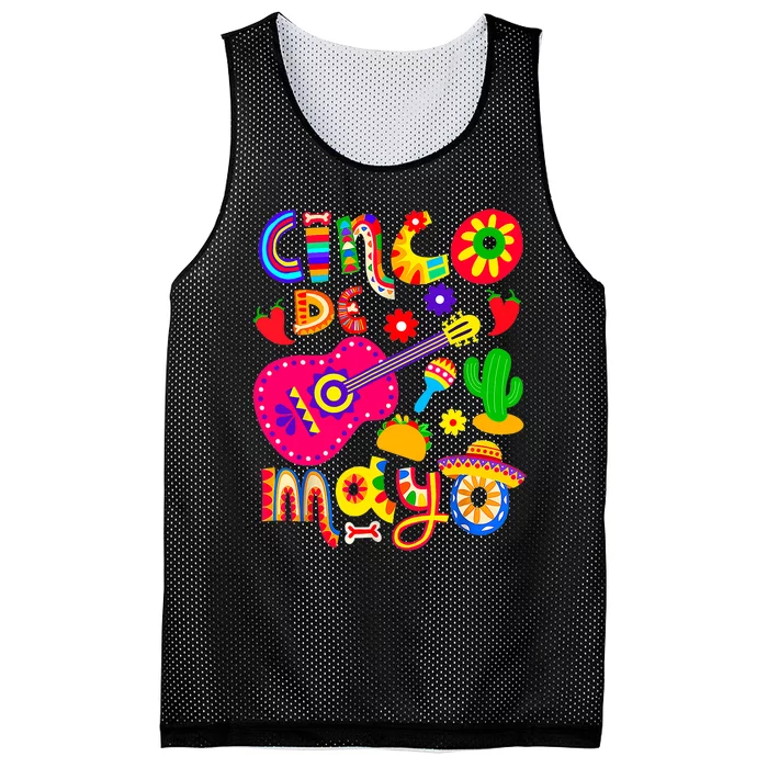 Cinco De Mayo Mexican Fiesta 5 De Mayo Women Men Mesh Reversible Basketball Jersey Tank