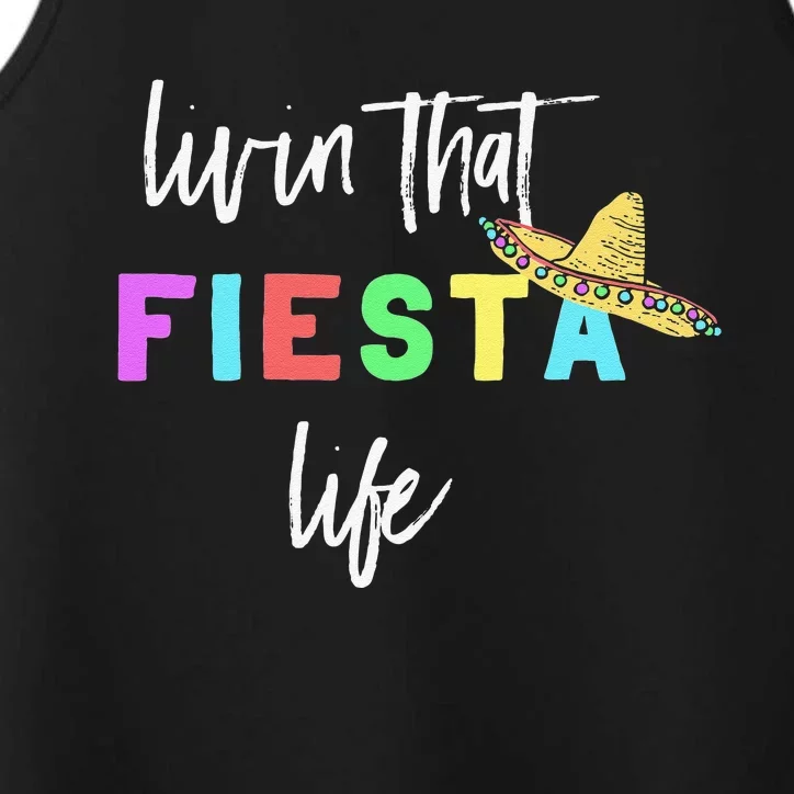 Cinco De Mayo Fiesta Life Design For Teachers And Performance Tank